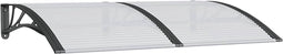 vidaXL - Deurluifel - 150x100 - cm - polycarbonaat - zwart