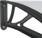 vidaXL - Deurluifel - 150x100 - cm - polycarbonaat - zwart