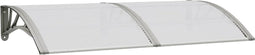 vidaXL - Deurluifel - 150x80 - cm - polycarbonaat - grijs