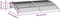 vidaXL - Deurluifel - 150x80 - cm - polycarbonaat - zwart - en - transparant