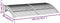 vidaXL - Deurluifel - 150x80 - cm - polycarbonaat - zwart - en - transparant
