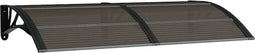 vidaXL - Deurluifel - 150x80 - cm - polycarbonaat - zwart