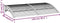 vidaXL - Deurluifel - 150x80 - cm - polycarbonaat - zwart
