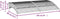 vidaXL - Deurluifel - 150x80 - cm - polycarbonaat - zwart