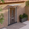 vidaXL - Deurluifel - 152,5x90 - cm - polycarbonaat - grijs - en - transparant