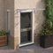 vidaXL - Deurluifel - 152,5x90 - cm - polycarbonaat - grijs - en - transparant