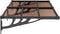 vidaXL - Deurluifel - 152,5x90 - cm - polycarbonaat - zwart