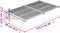 vidaXL - Deurluifel - 152,5x90 - cm - polycarbonaat - zwart