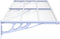vidaXL - Deurluifel - 199x90 - cm - polycarbonaat - grijs - en - transparant