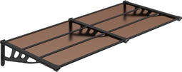 vidaXL - Deurluifel - 199x90 - cm - polycarbonaat - zwart