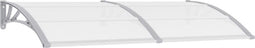 vidaXL - Deurluifel - 200x75 - cm - PC - grijs - en - transparant