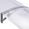 vidaXL - Deurluifel - 200x75 - cm - PC - grijs - en - transparant