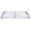 vidaXL - Deurluifel - 200x75 - cm - PC - grijs - en - transparant