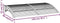 vidaXL - Deurluifel - 200x75 - cm - PC - zwart - en - transparant