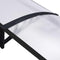 vidaXL - Deurluifel - 200x75 - cm - PC - zwart - en - transparant