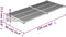 vidaXL - Deurluifel - 239x90 - cm - polycarbonaat - grijs - en - transparant