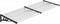 vidaXL - Deurluifel - 239x90 - cm - polycarbonaat - zwart - en - transparant