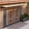 vidaXL - Deurluifel - 239x90 - cm - polycarbonaat - zwart - en - transparant