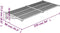 vidaXL - Deurluifel - 239x90 - cm - polycarbonaat - zwart