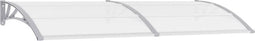 vidaXL - Deurluifel - 240x80 - cm - PC - grijs - en - transparant