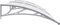 vidaXL - Deurluifel - 240x80 - cm - PC - grijs - en - transparant