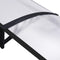 vidaXL - Deurluifel - 240x80 - cm - PC - zwart - en - transparant