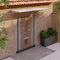 vidaXL - Deurluifel - 297,5x90 - cm - polycarbonaat - grijs - en - transparant