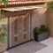 vidaXL - Deurluifel - 297,5x90 - cm - polycarbonaat - zwart - en - transparant