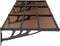 vidaXL - Deurluifel - 297,5x90 - cm - polycarbonaat - zwart