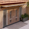vidaXL - Deurluifel - 297,5x90 - cm - polycarbonaat - zwart