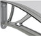 vidaXL - Deurluifel - 300x100 - cm - polycarbonaat - grijs