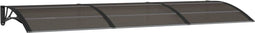 vidaXL - Deurluifel - 300x100 - cm - polycarbonaat - zwart