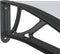 vidaXL - Deurluifel - 300x100 - cm - polycarbonaat - zwart