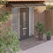 vidaXL - Deurluifel - 300x75 - cm - polycarbonaat - zwart