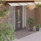 vidaXL - Deurluifel - 300x80 - cm - polycarbonaat - zwart - en - transparant