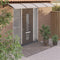 vidaXL - Deurluifel - 350x100 - cm - polycarbonaat - zwart