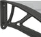 vidaXL - Deurluifel - 350x100 - cm - polycarbonaat - zwart