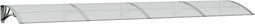 vidaXL - Deurluifel - 350x75 - cm - polycarbonaat - grijs - en - transparant