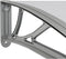 vidaXL - Deurluifel - 350x75 - cm - polycarbonaat - grijs - en - transparant