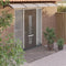 vidaXL - Deurluifel - 350x80 - cm - polycarbonaat - zwart - en - transparant