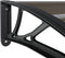vidaXL - Deurluifel - 350x80 - cm - polycarbonaat - zwart