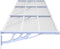 vidaXL - Deurluifel - 358,5x90 - cm - polycarbonaat - grijs - en - transparant