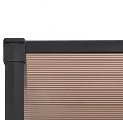 vidaXL - Deurluifel - 358,5x90 - cm - polycarbonaat - zwart