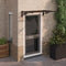 vidaXL - Deurluifel - 358,5x90 - cm - polycarbonaat - zwart