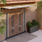 vidaXL - Deurluifel - 396x90 - cm - polycarbonaat - zwart - en - transparant