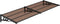 vidaXL - Deurluifel - 396x90 - cm - polycarbonaat - zwart