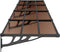 vidaXL - Deurluifel - 396x90 - cm - polycarbonaat - zwart