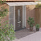 vidaXL - Deurluifel - 400x100 - cm - polycarbonaat - grijs