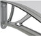 vidaXL - Deurluifel - 400x100 - cm - polycarbonaat - grijs