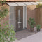 vidaXL - Deurluifel - 400x100 - cm - polycarbonaat - zwart